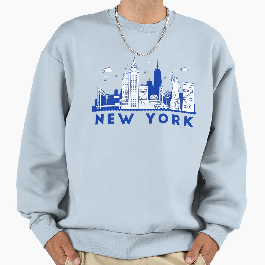 New York Sweatshirt - Trendy Graphic Men Women - T-Shirt, Sweatshirt, Hoodie
