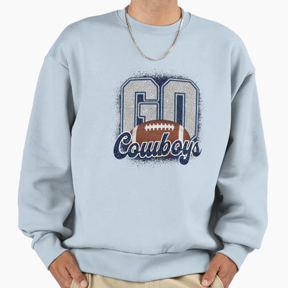 Cowboys Football Varsity Number 60 Sweatshirt - Custom Art Print for Adults - T-Shirt, Sweatshirt, Hoodie