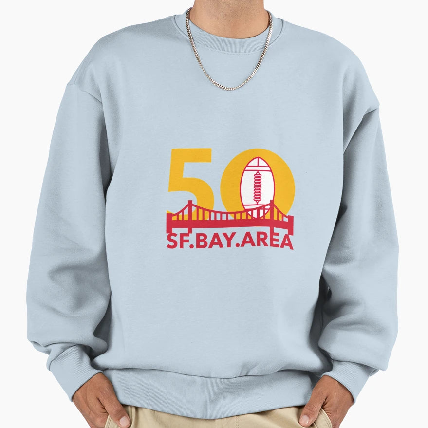 Pro Football Championship 50 Sf Sweatshirt - Fun Novelty Design Men Women - T-Shirt, Sweatshirt, Hoodie
