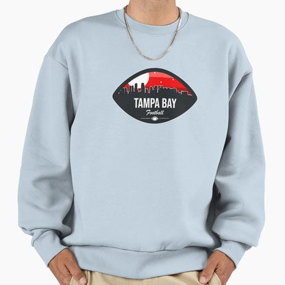 Tampa Bay Football Skyline Badge Sweatshirt - Unique Graphic for Adults - T-Shirt, Sweatshirt, Hoodie