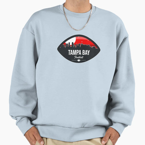 Tampa Bay Football Skyline Badge Sweatshirt - Unique Graphic for Adults - T-Shirt, Sweatshirt, Hoodie