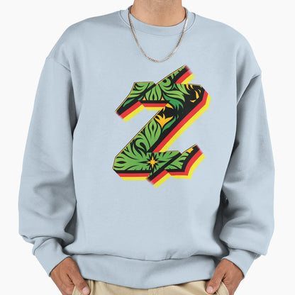 Z Initial Letter Z Sweatshirt - Novelty Apparel for Adults - T-Shirt, Sweatshirt, Hoodie