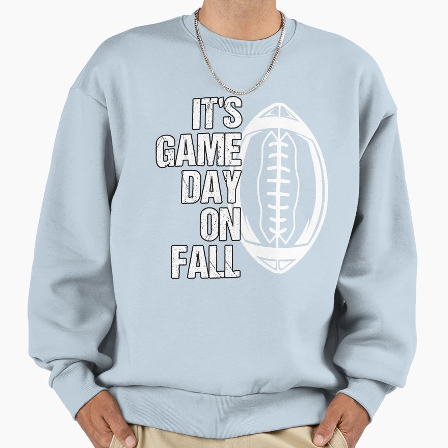 Fall Season Game Day American Football Sweatshirt - Unique Graphic Unisex - T-Shirt, Sweatshirt, Hoodie