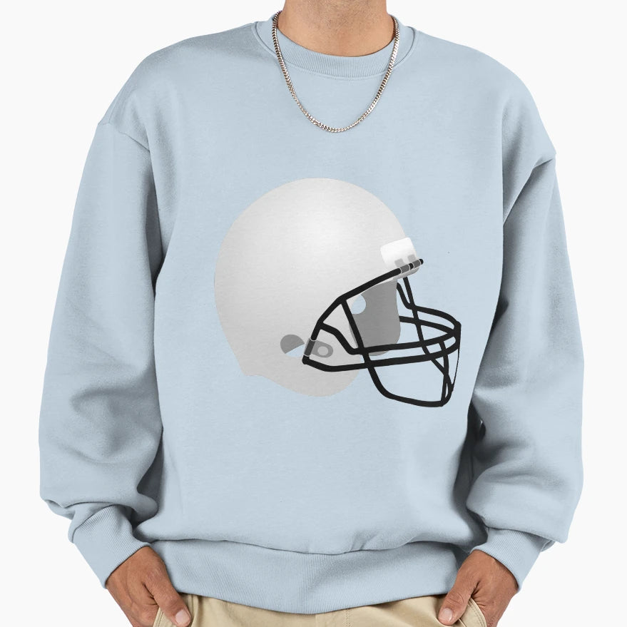 American Football Helmet Sweatshirt - Graphic Print for Adults - T-Shirt, Sweatshirt, Hoodie