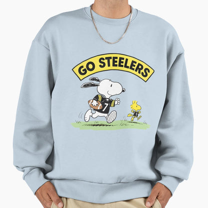 Pittsburgh Steelers Snoopy Woodstock Sweatshirt - Trendy Graphic Unisex - T-Shirt, Sweatshirt, Hoodie