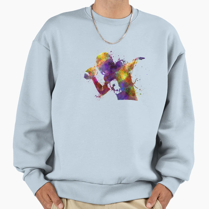 American Football Player Sweatshirt - Fun Novelty Design Unisex - T-Shirt, Sweatshirt, Hoodie