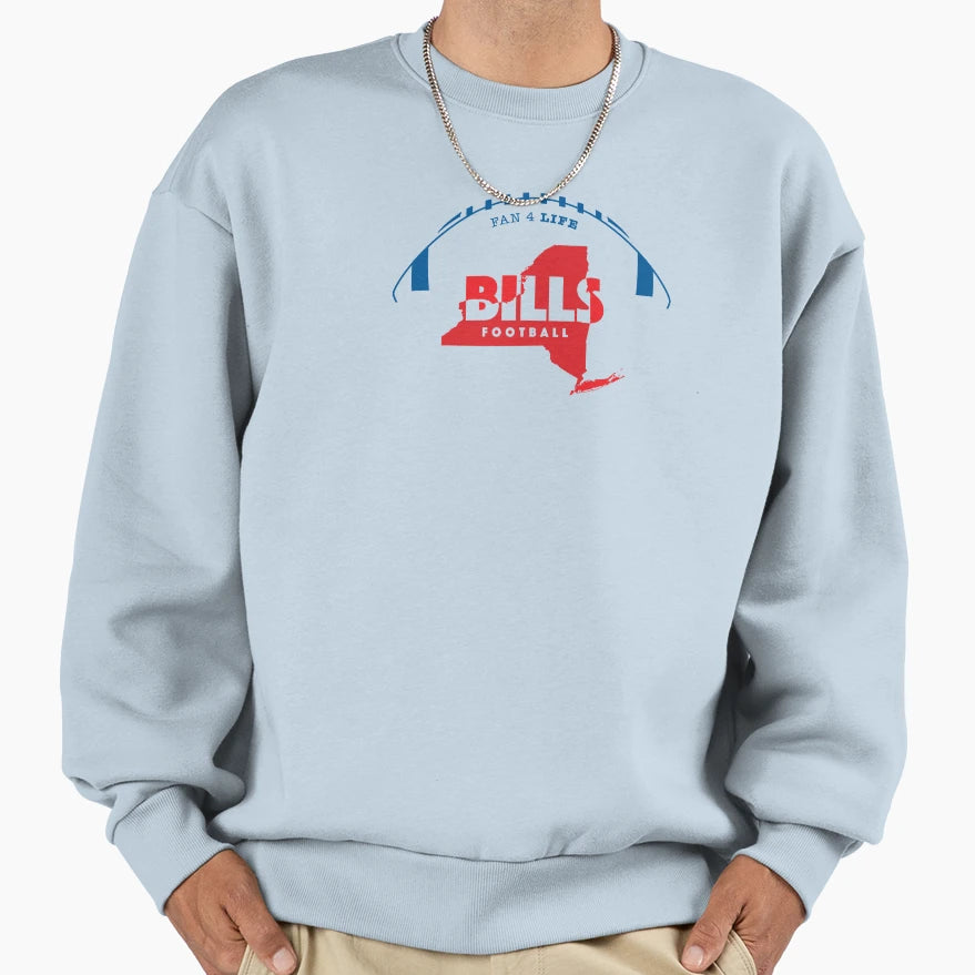 Buffalo Bills Sweatshirt - Novelty Apparel for Adults - T-Shirt, Sweatshirt, Hoodie