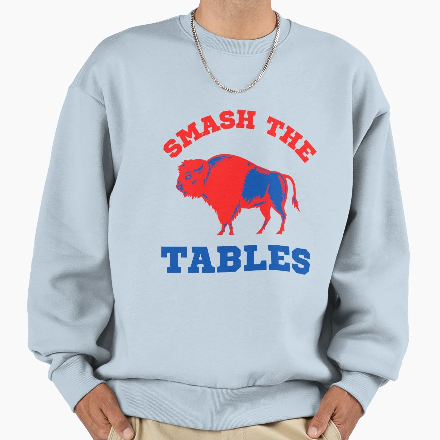 Smash Tables Sweatshirt - Minimalist Print Unisex - T-Shirt, Sweatshirt, Hoodie
