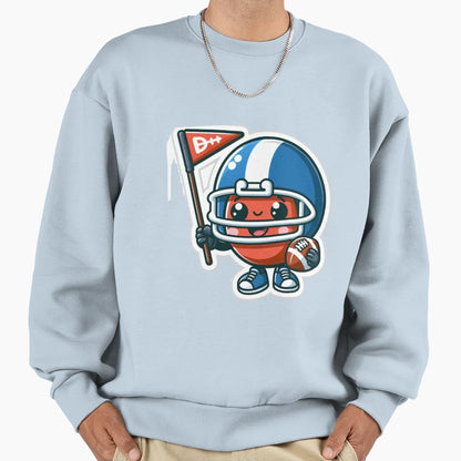 American Football Mascot 3 Sweatshirt - Aesthetic Graphic Men Women - T-Shirt, Sweatshirt, Hoodie