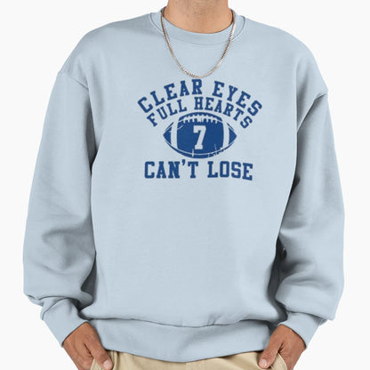 Clear Eyes Full Hearts 7 Football Sweatshirt - Trendy Graphic for Adults - T-Shirt, Sweatshirt, Hoodie