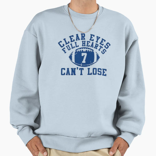 Clear Eyes Full Hearts 7 Football Sweatshirt - Trendy Graphic for Adults - T-Shirt, Sweatshirt, Hoodie