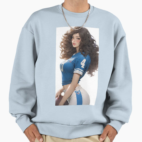 Football Girlfriend Sweatshirt - Graphic Print Unisex - T-Shirt, Sweatshirt, Hoodie