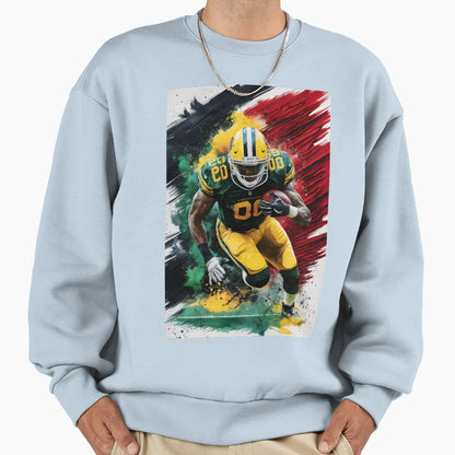 Football Player Ball Sweatshirt - Custom Art Print Men Women - T-Shirt, Sweatshirt, Hoodie