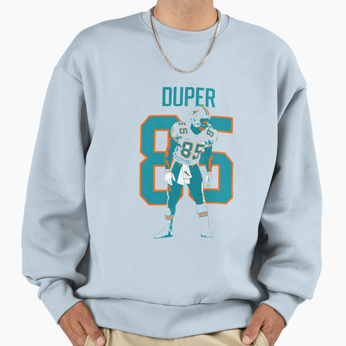 Mark Duper Miami 85 Football Art Sweatshirt - Aesthetic Graphic for Adults - T-Shirt, Sweatshirt, Hoodie