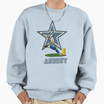Brandon Aubrey Butter Kick Dallas T-Shirt - Aesthetic Graphic Unisex - T-Shirt, Sweatshirt, Hoodie