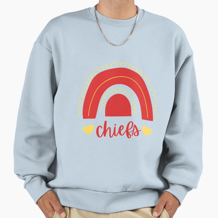Chiefs Rainbow Kansas City Chiefs Sweatshirt - Graphic Print Men Women - T-Shirt, Sweatshirt, Hoodie