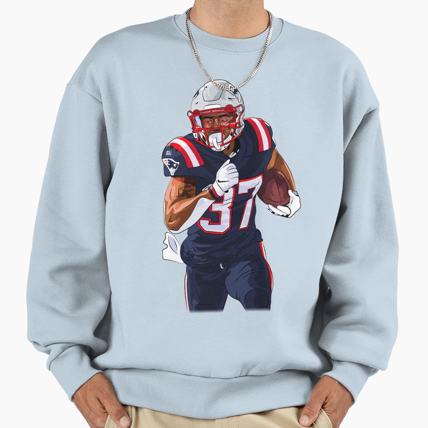 Damien Harris Sweatshirt - Trendy Graphic Unisex - T-Shirt, Sweatshirt, Hoodie