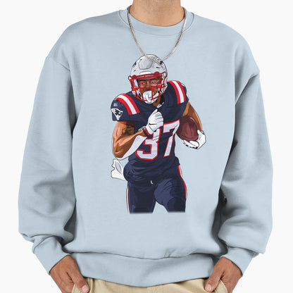 Damien Harris Sweatshirt - Trendy Graphic Unisex - T-Shirt, Sweatshirt, Hoodie