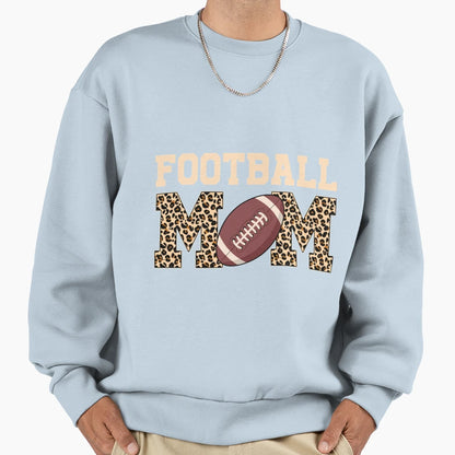 Football Moms Leopard Mothers Day T-Shirt - Minimalist Print for Adults - T-Shirt, Sweatshirt, Hoodie