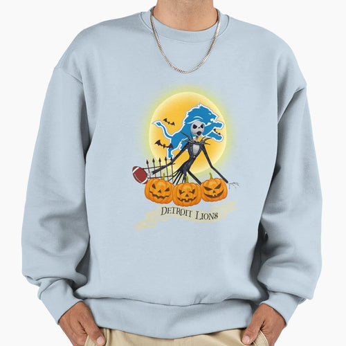 Halloween Lions Jack Skellington Sweatshirt - Fun Novelty Design Men Women - T-Shirt, Sweatshirt, Hoodie