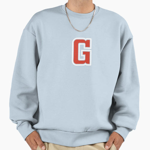 Letter G Initial G Varsity Red Sweatshirt - Minimalist Print Unisex - T-Shirt, Sweatshirt, Hoodie