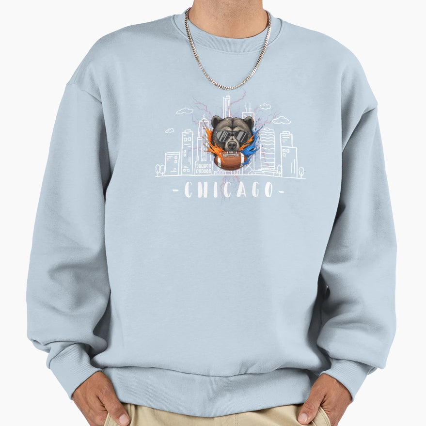 Chicago Bears Fan Gear Sweatshirt - Unique Graphic Men Women - T-Shirt, Sweatshirt, Hoodie