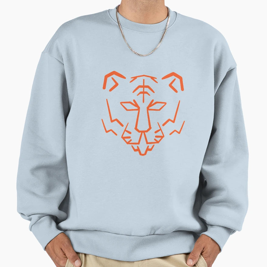 Orange Tiger Sweatshirt - Custom Art Print for Adults - T-Shirt, Sweatshirt, Hoodie