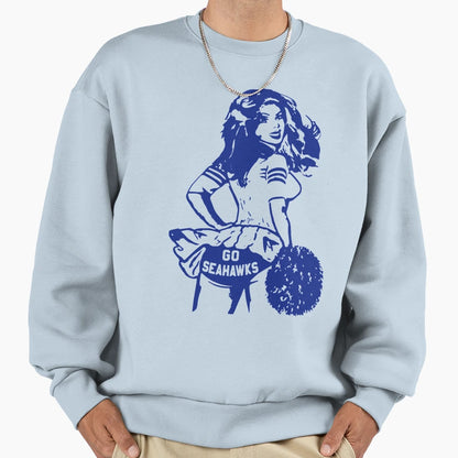 Go Seahawks Sweatshirt - Custom Art Print for Adults - T-Shirt, Sweatshirt, Hoodie