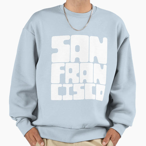 San Francisco White And Black Sweatshirt - Unique Graphic Men Women - T-Shirt, Sweatshirt, Hoodie