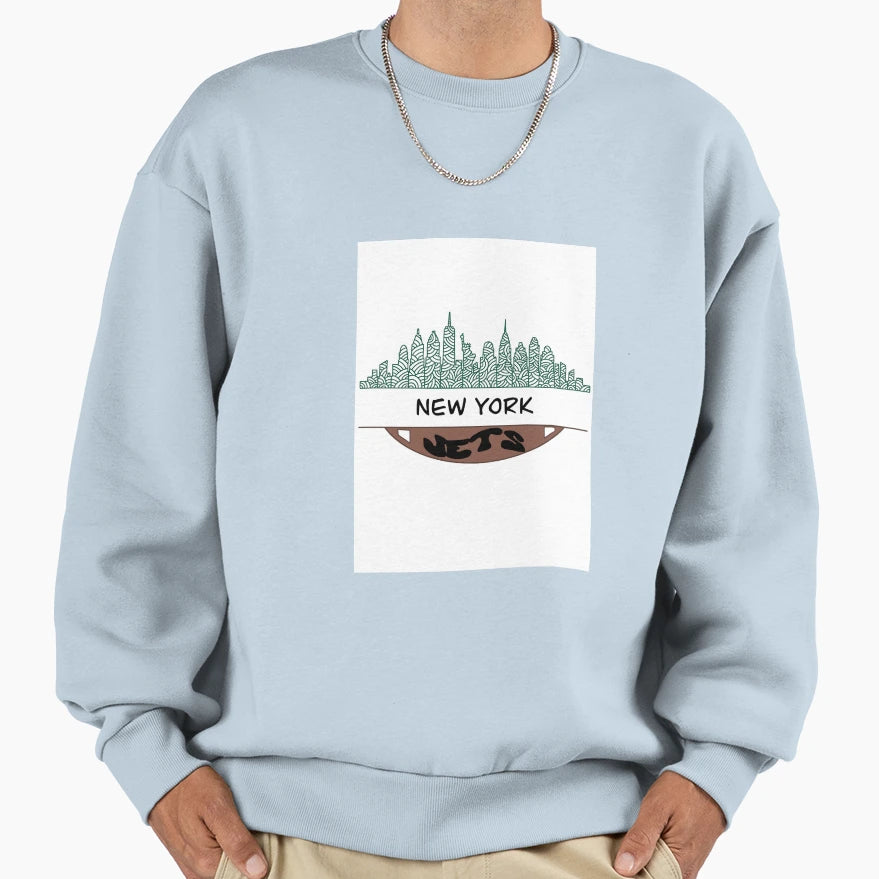 New York Jets Cityscape Sweatshirt - Novelty Apparel Men Women - T-Shirt, Sweatshirt, Hoodie