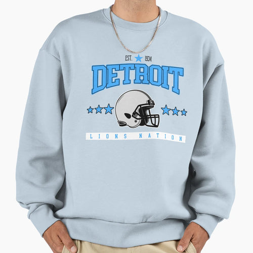 Detroit Lions Nation 1934 Lions T-Shirt - Aesthetic Graphic Men Women - T-Shirt, Sweatshirt, Hoodie