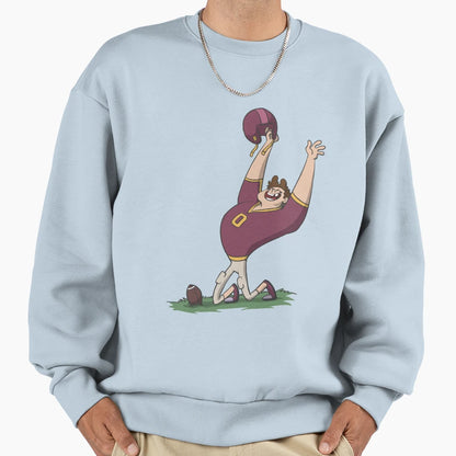 American Football Player Cheers Sweatshirt - Minimalist Print for Adults - T-Shirt, Sweatshirt, Hoodie