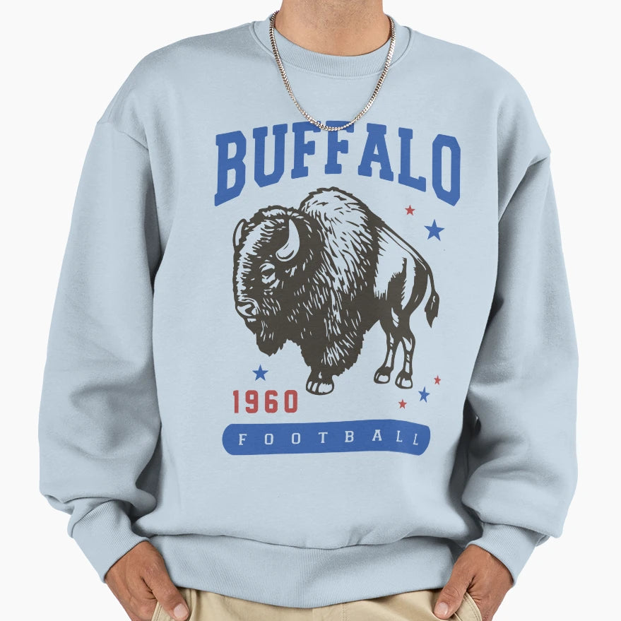 Buffalo Bills Football Est 1960 Sweatshirt - Aesthetic Graphic for Adults - T-Shirt, Sweatshirt, Hoodie