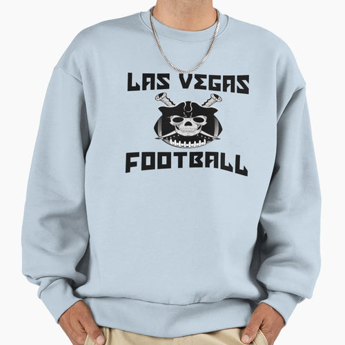 Las Vegas Football Skull And Swords Sweatshirt - Novelty Apparel Unisex - T-Shirt, Sweatshirt, Hoodie