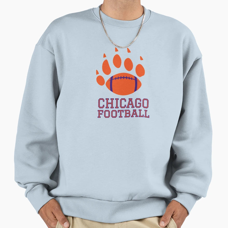 Chicago Football Sweatshirt - Trendy Graphic Unisex - T-Shirt, Sweatshirt, Hoodie