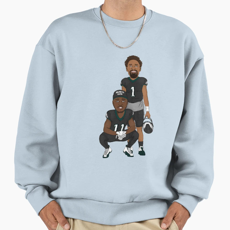 Hurts Szn Aj Brown JH Sweatshirt - Trendy Graphic Unisex - T-Shirt, Sweatshirt, Hoodie