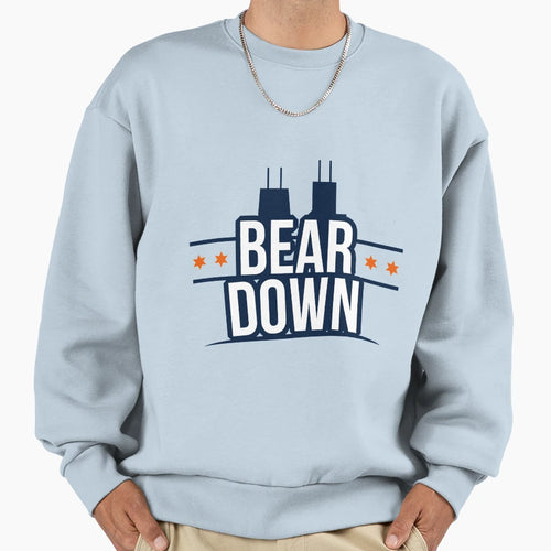 Bear Down Navy Orange Logo Sweatshirt - Casual Everyday Wear Unisex - T-Shirt, Sweatshirt, Hoodie