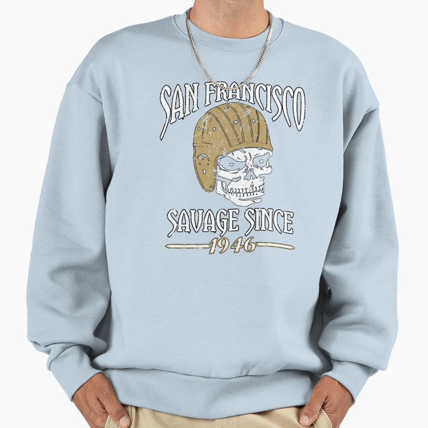 San Francisco Pro Football Grunge Sweatshirt - Casual Everyday Wear Unisex - T-Shirt, Sweatshirt, Hoodie
