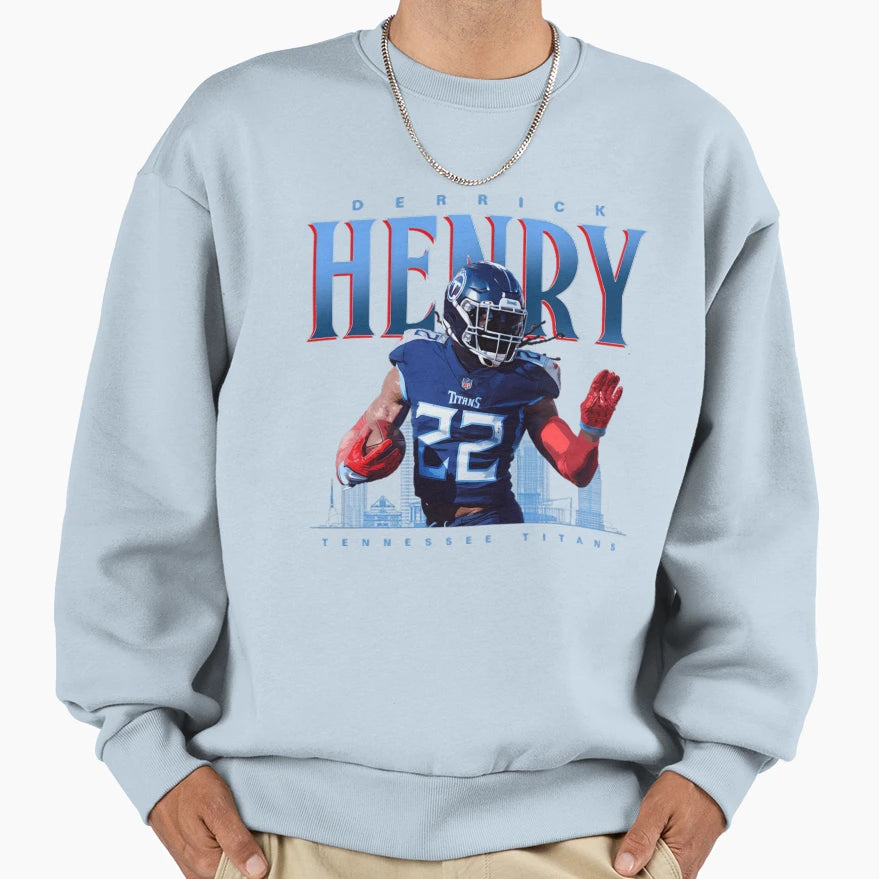 DH Number 22 Titans Football Sweatshirt - Novelty Apparel Unisex - T-Shirt, Sweatshirt, Hoodie