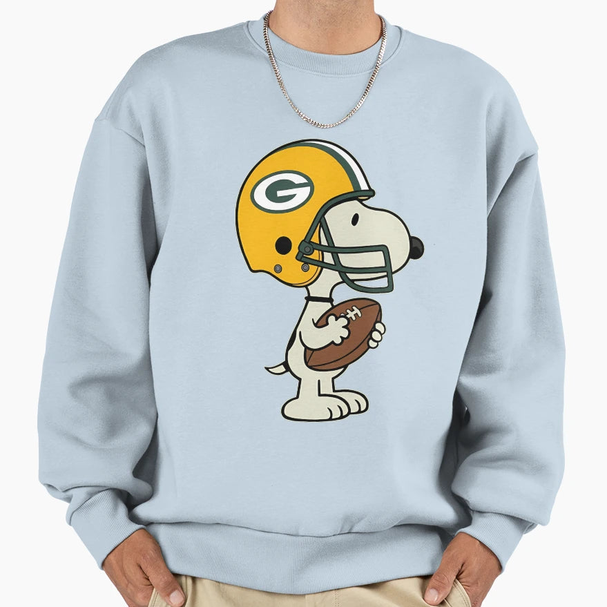 Snoopy Green Bay Packers Game Day Sweatshirt - Trendy Graphic for Adults - T-Shirt, Sweatshirt, Hoodie