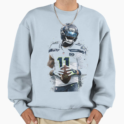 Jaxon Smith Njigba Seattle Sweatshirt - Custom Art Print Men Women - T-Shirt, Sweatshirt, Hoodie