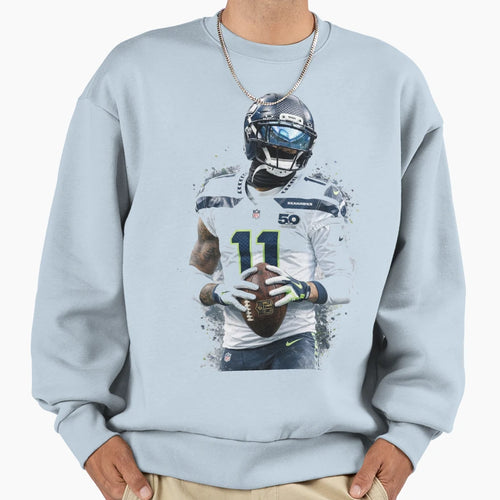 Jaxon Smith Njigba Seattle Sweatshirt - Custom Art Print Men Women - T-Shirt, Sweatshirt, Hoodie