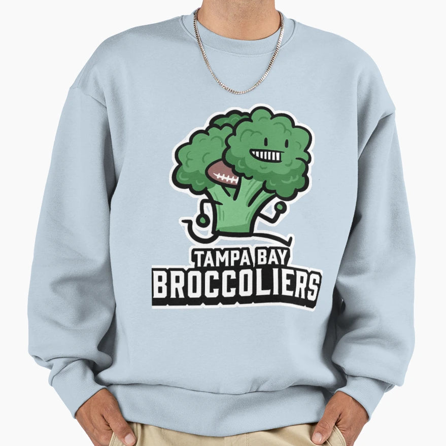 Tampas Bay Broccoliers Sweatshirt - Custom Art Print for Adults - T-Shirt, Sweatshirt, Hoodie