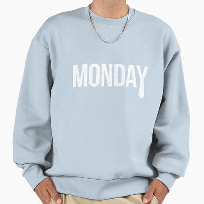 Days Week Monday Funny Minimalist Sweatshirt - Minimalist Print Men Women - T-Shirt, Sweatshirt, Hoodie