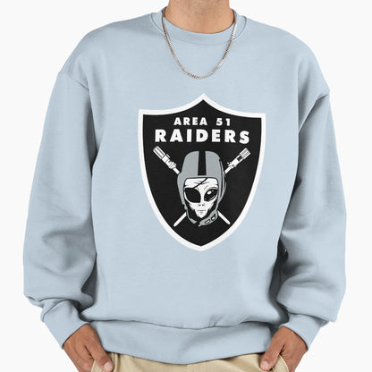 Storm Area 51 Raiders Space Aliens Sweatshirt - Minimalist Print Unisex - T-Shirt, Sweatshirt, Hoodie
