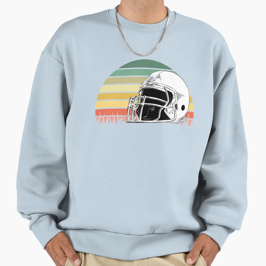 Football Helmet Sweatshirt - Custom Art Print Men Women - T-Shirt, Sweatshirt, Hoodie