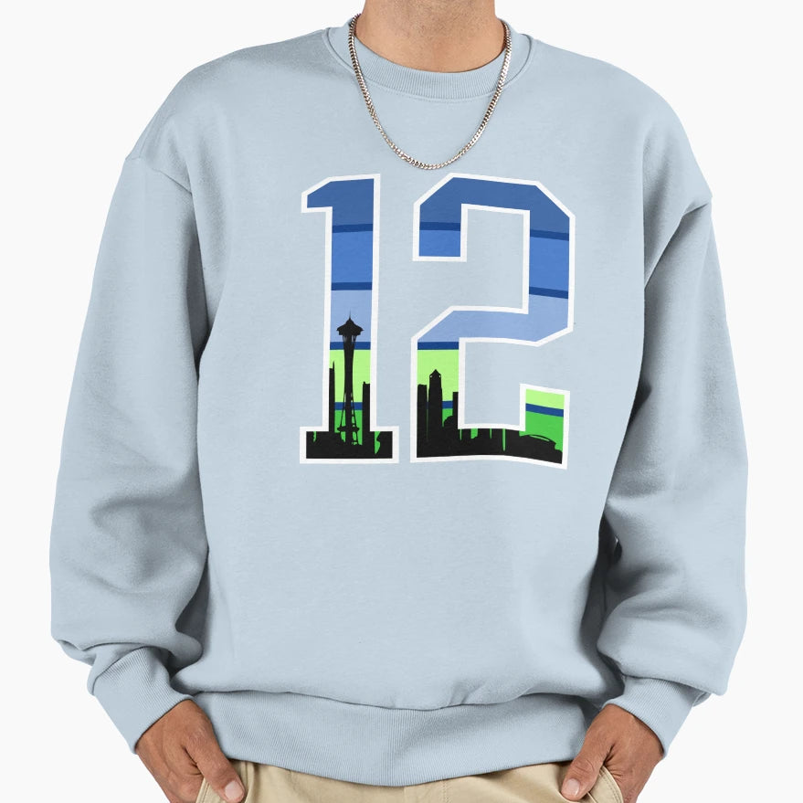 Seattle 12S Football Sports Fan Sweatshirt - Streetwear Style for Adults - T-Shirt, Sweatshirt, Hoodie