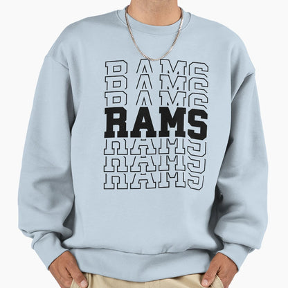Rams Team Sweatshirt - Custom Art Print Unisex - T-Shirt, Sweatshirt, Hoodie