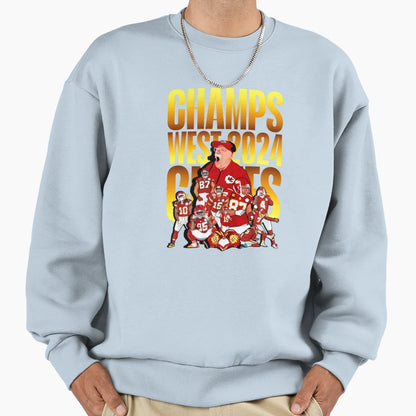 Kansas City Chiefs Champions 2024 Sweatshirt - Fun Novelty Design Men Women - T-Shirt, Sweatshirt, Hoodie