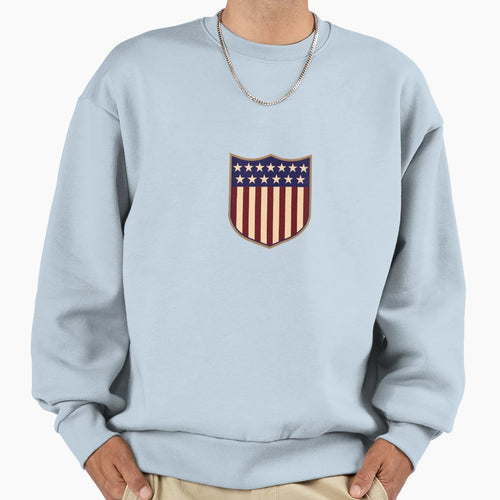 Us Shield Sweatshirt - Aesthetic Graphic for Adults - T-Shirt, Sweatshirt, Hoodie